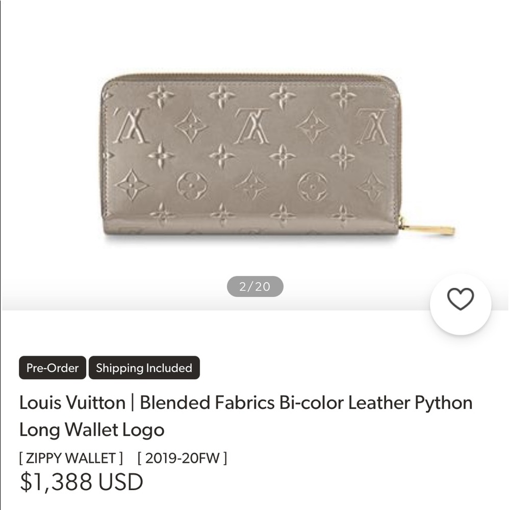 Louis Vuitton Metallic zippy wallet